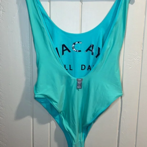 Aerie “Vacay All Day” Swimsuit Tiffany Blue - Picture 8 of 9